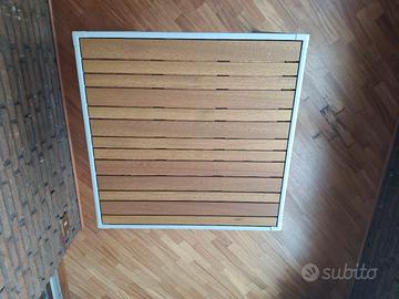 TAVOLO.LEGNO FERRO QUADRATO
