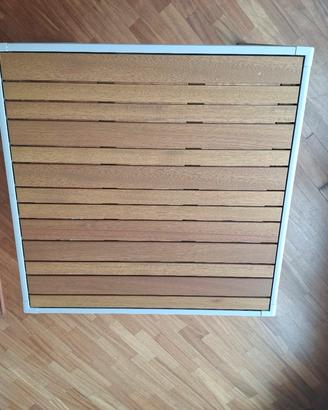 TAVOLO.LEGNO FERRO QUADRATO