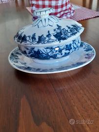 Salsiera pregiata porcellana metà dell'800 