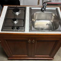 Mini cucina richiudibile in legno pieno massello!