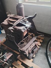 stufa legna , carbone in ghisa 