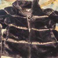 giacca ecopelliccia Subdued di colore nero ragazza