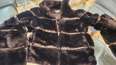 giacca ecopelliccia Subdued di colore nero ragazza