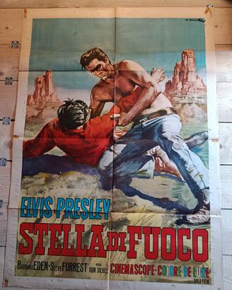 Manifesto cinema "STELLA DI FUOCO" Elvis Presley