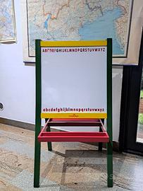 Lavagna per bambini due lati - Pennarelli- Gessi