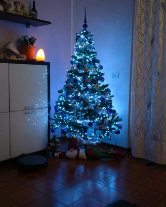 albero di natale completo e luci
