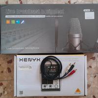 Kit mixer usb/ scheda audio microfono ecc