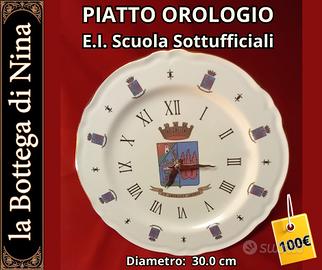 Piatto Orologio scuola Militare Sottufficiali E.I.