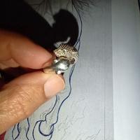 anello 2 pantere arg925 smeraldi