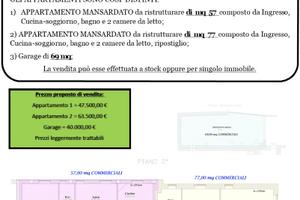 Appartamenti mansardati nel centro urbano di lagop