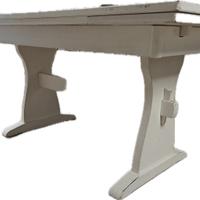 Tavolo bianco in legno allungabile 160-220 cm