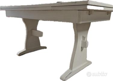 Tavolo bianco in legno allungabile 160-220 cm