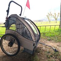 Carrello rimorchio bici bambini Passeggino