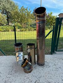 Tubi inox canna fumaria 180mm stufa camino