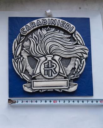 crest raffigurante placca Carabinieri cm. 18x18