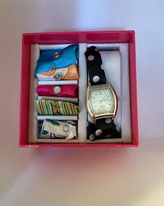 Set orologio donna con 6 cinturini intercambiabili