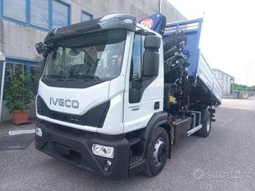 IVECO 160E25 + GRU PM 15525 E RIBALTABILE