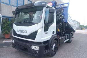 IVECO 160E25 + GRU PM 15525 E RIBALTABILE