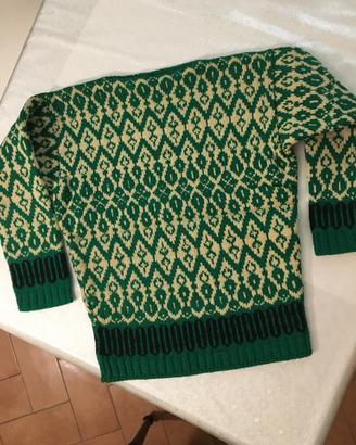 Maglione lana fatto a mano