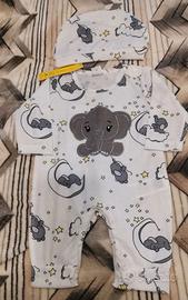 Tutina con cappellino 1/3 mesi 