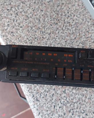 Autoradio con  equalizzatore anni 80