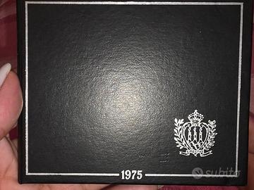 500 lire San Marino 1975 in argento 835% astuccio 