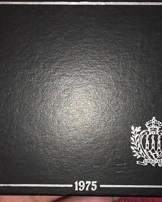 500 lire San Marino 1975 in argento 835% astuccio 