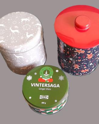 Scatole in latta 3 pezzi •