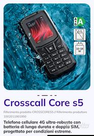 Crosscall Core s5 Telefono Cellulare 4G
