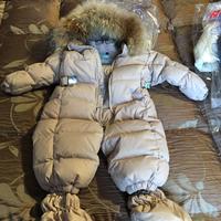 Tuta in vera piuma 12/18 moncler