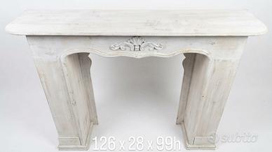 Cornice camino decorativa Shabby Chic finto camino