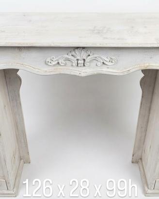 Cornice camino decorativa Shabby Chic finto camino