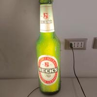Insegna Luminosa Bottiglia Birra BECk'S