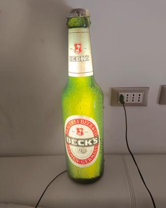 Insegna Luminosa Bottiglia Birra BECk'S