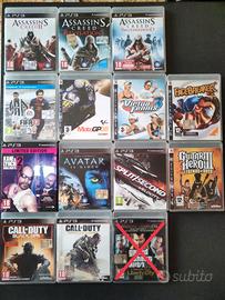 Lotto 13 giochi per PS3 – 5 € l'uno, tutti 50€