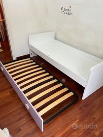 Lettino doppio stanzetta cameretta ragazza