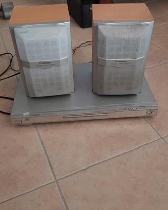 Lettore dvix dolby sorround con 2 casse audio