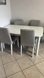4 SEDIE IMBOTTITE IKEA PARI AL NUOVO