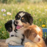 Pastore australiano Australian Shepherd cucciolata