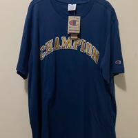 T-Shirt Champion Blu Navy Taglia XL - Ricamato ric