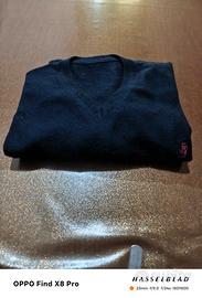 maglioncino Marlboro a v colore nero di lana 