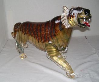 Tigre in vetro di murano