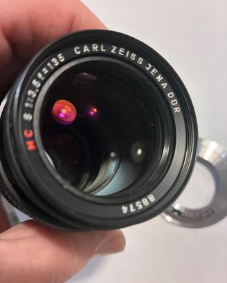 Obiettivo Carl Zeiss 135 Jena DDR Canon
