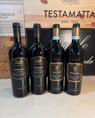 Vino - Lotto 4 Tinazzi Primitivo e Valpolicella