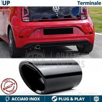 TERMINALE di Scarico VW UP Acciaio INOX Nero