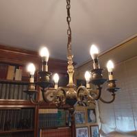 Lampadario bronzo