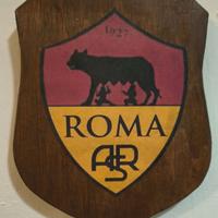targa in legno crest araldico
