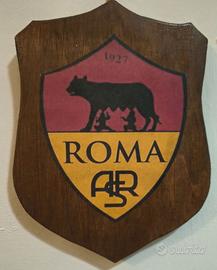 targa in legno crest araldico