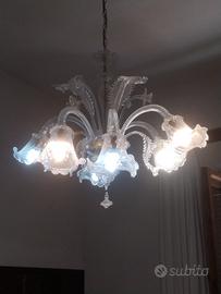 lampadario la murrina in vetro di murano