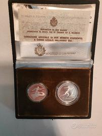 Monete argento S.Marino fds universiadi Zagabria 